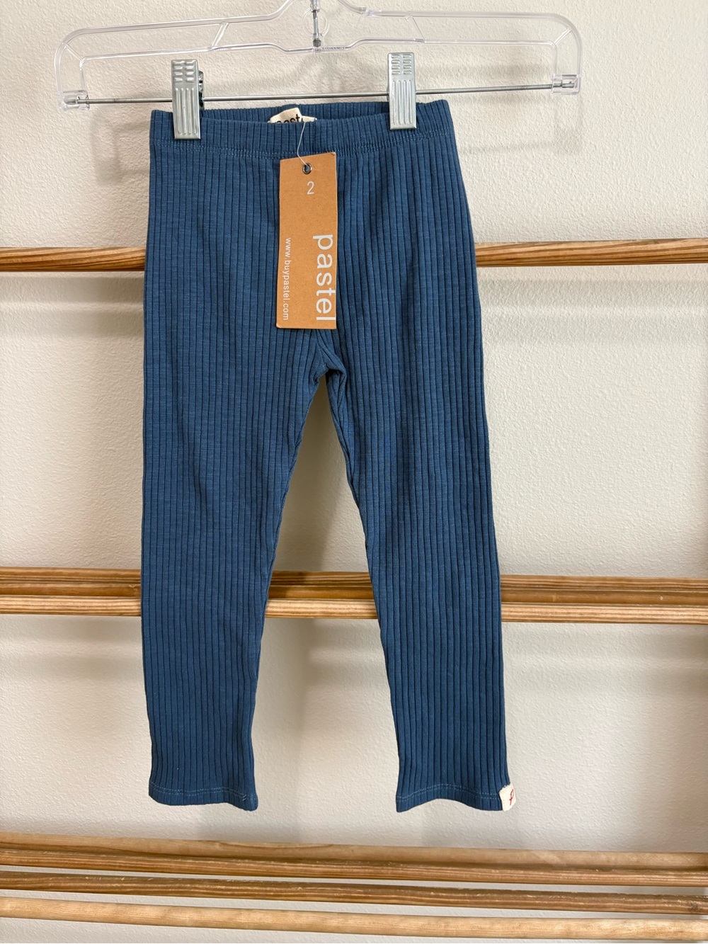 Pastels Kids Ribbed blue Leggings | multiple sizes available | NWT